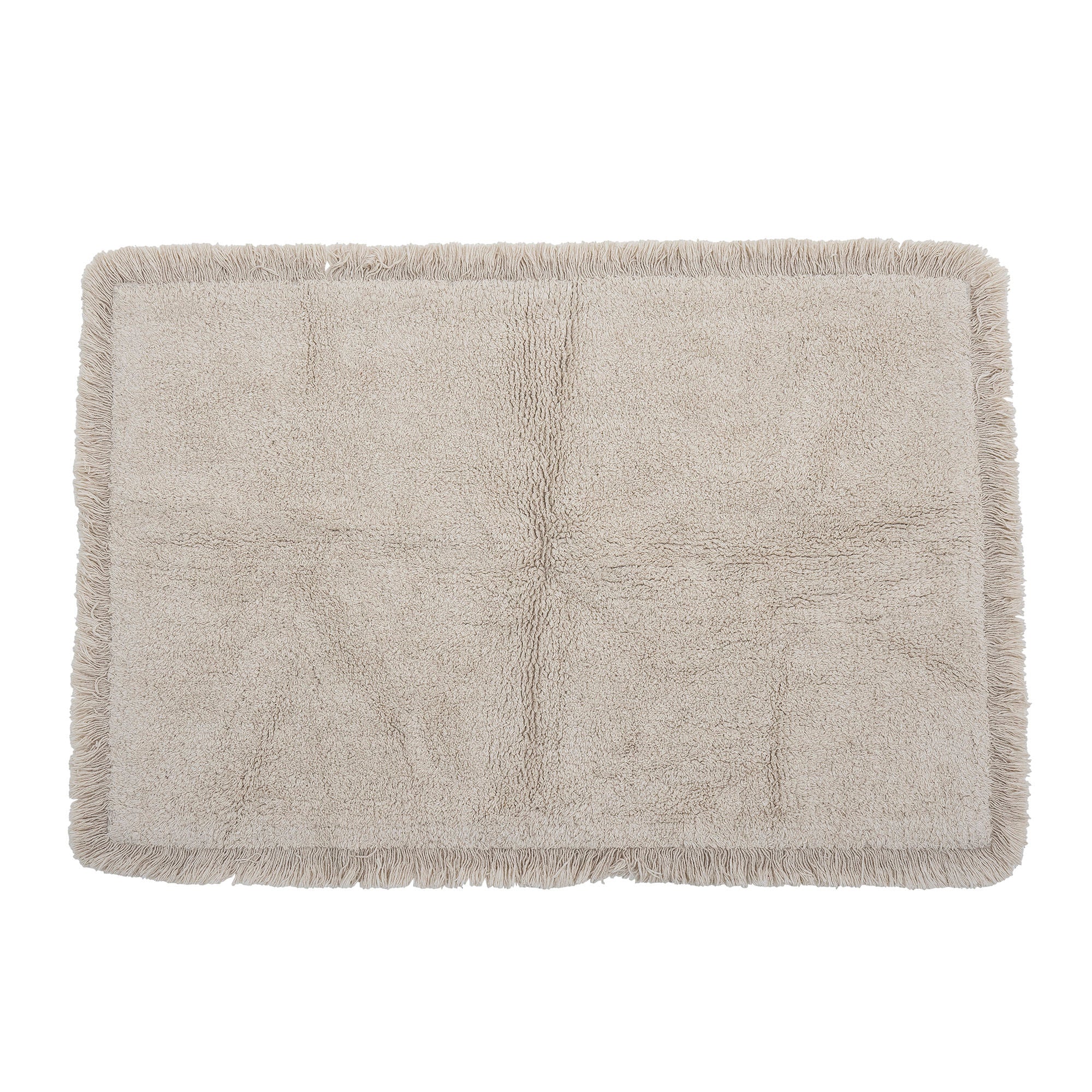 Bloomingville Alobo Bath Mat, Nature, Cotton