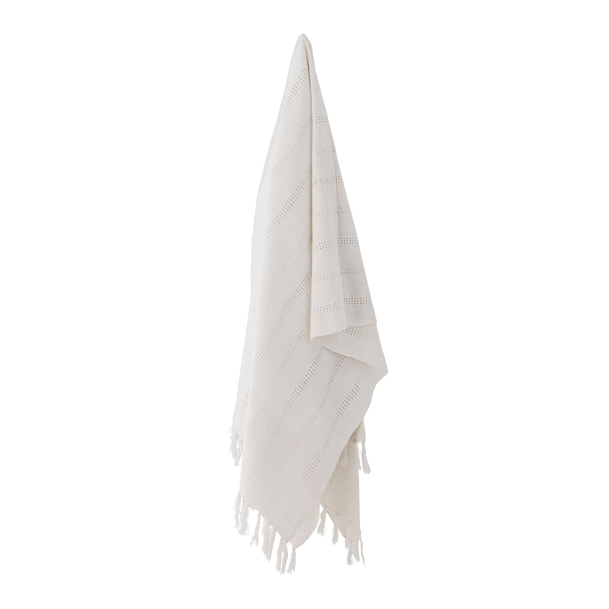 Bloomingville Niccoline Throw, White, Cotton