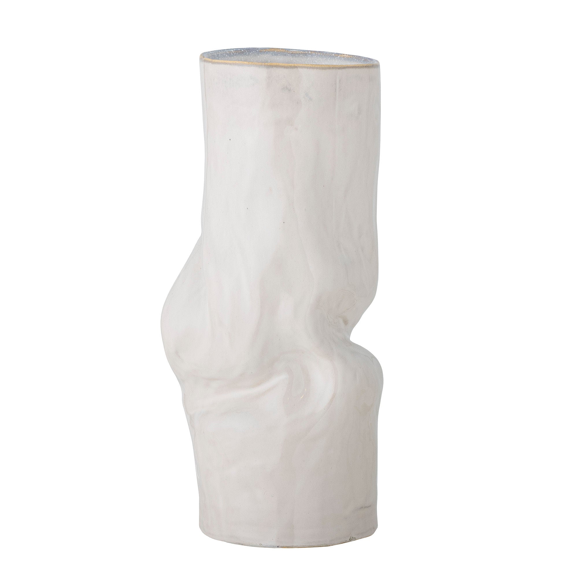 Bloomingville Araba Vase, White, Stoneware