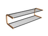 Essem Design Anna Shoe Shoe Rack Oak 100 cm, noir