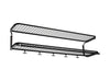 Essem Design Classic Hat Shelf 110 Cm, Black/Chrome