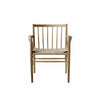 Fdb Møbler J81 Dining Chair With Armrest, Oiled Oak, Natural Wicker