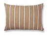 Ferm Living Brown Cotton Cushion Large, Lines