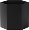 Ferm Living Hexagon Flowerpot noir, Ø18cm