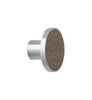 Ferm Living Crochet en acier inoxydable, marbre brun Ø4 cm