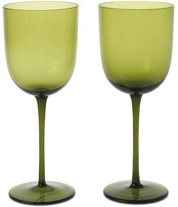 [product_category]-Ferm Living Host White Wine Glasses 30 Cl Set Of 2, Moss Green-Ferm Living-5704723305958-1104267629-FER-1