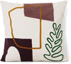 Ferm Living Mirage Cushion Leaf, Hand Woven