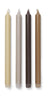 Ferm Living Ensemble de bougies pures de 4, mélange calme