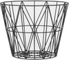 Ferm Living Threaded Basket Black, ø40cm