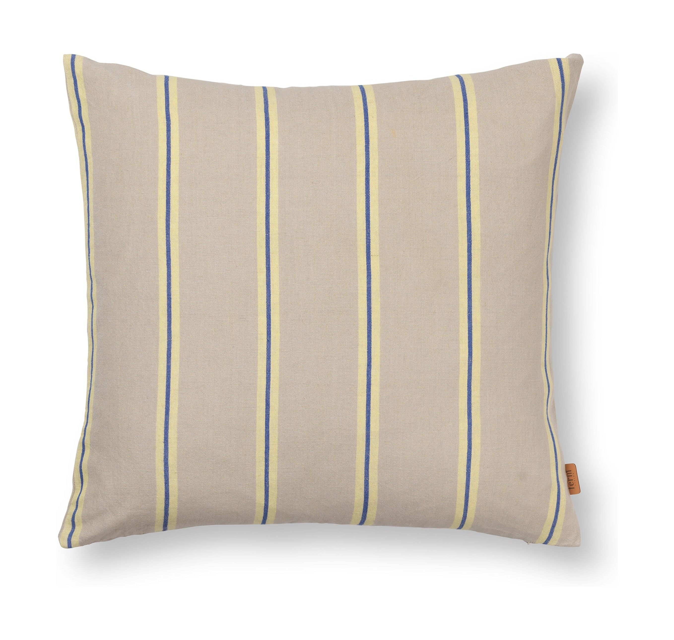 Ferm Living Grand Cushion Cover, Oyster/Lemon/Br Blue