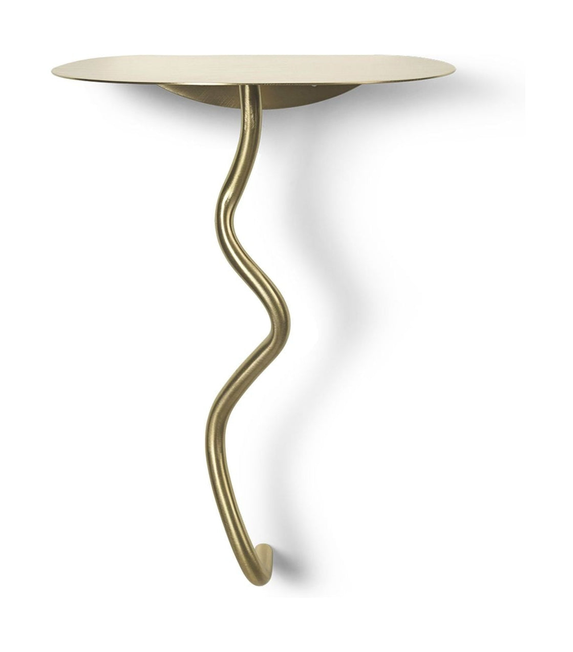 Ferm Living Curvature Wall Table, Brass