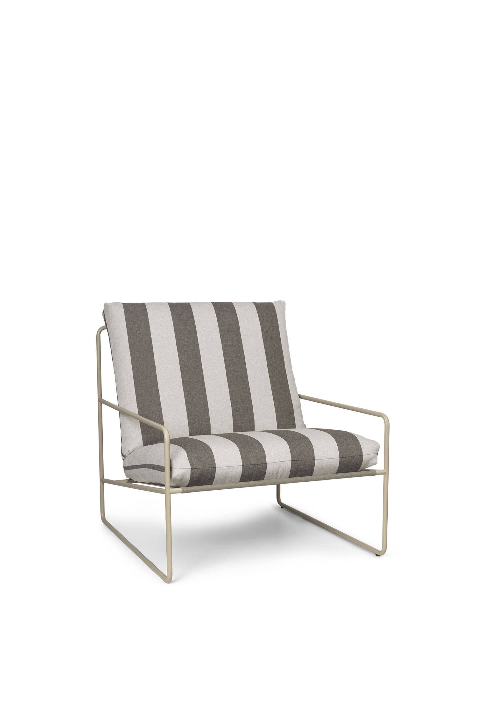 Ferm Living Desert 1 Seater Stripe, Cashmere/Chocolate