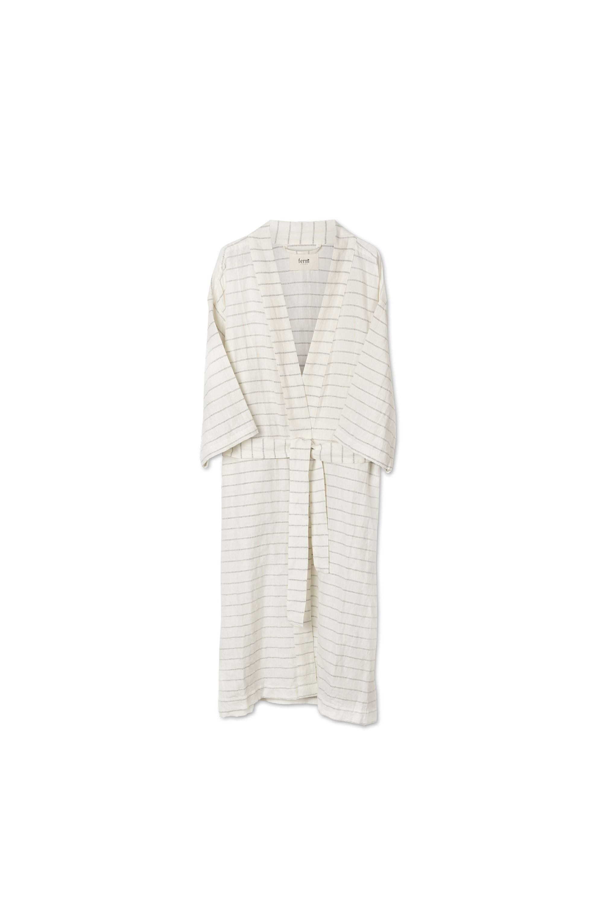 Ferm Living Field Robe, Off White/Chocolate