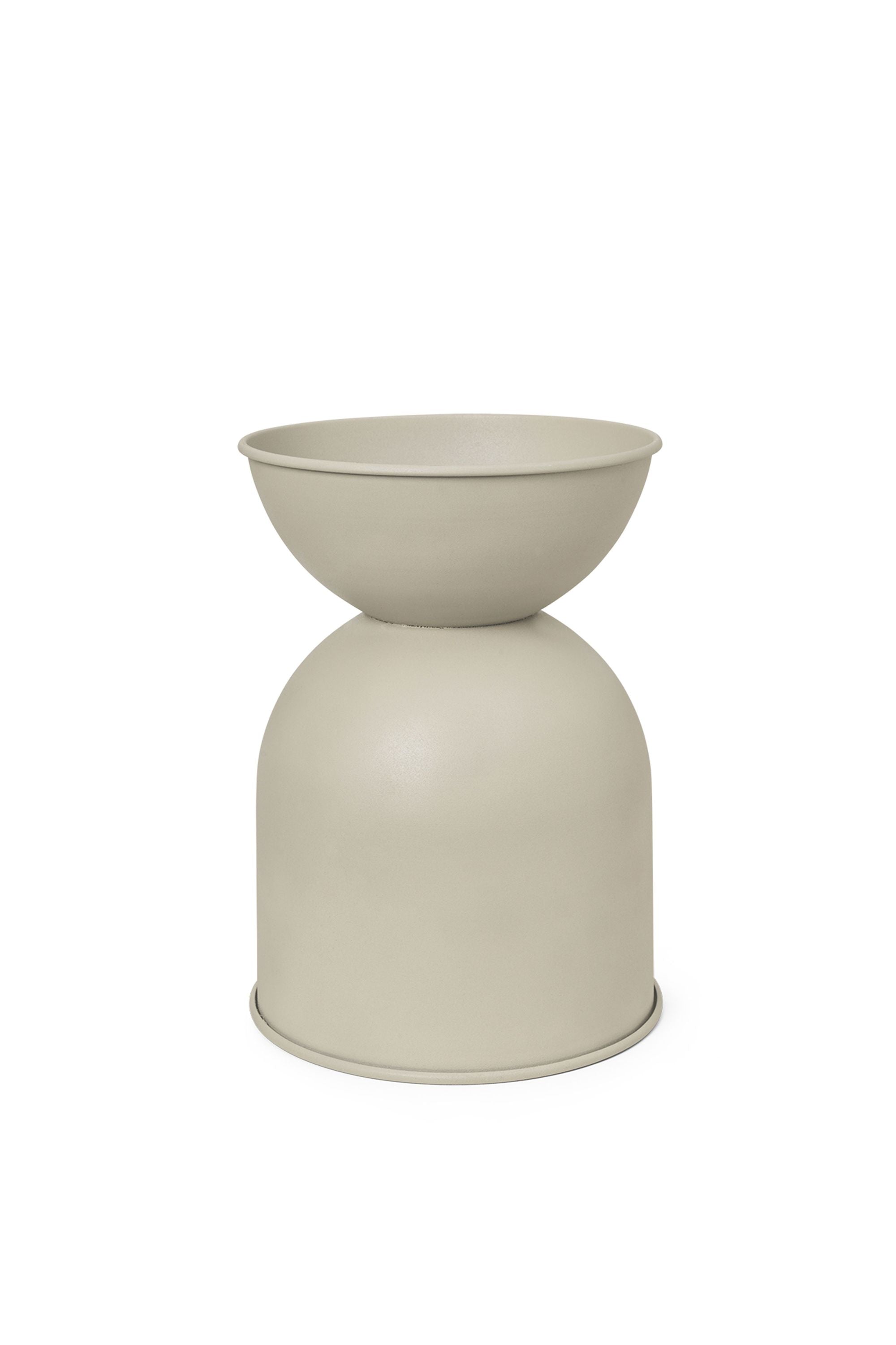 Ferm Living Hourglass Pot, Large, Cashmere