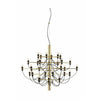  2097/30 Chandelier transparent laiton