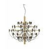  2097/50 Chandelier transparent laiton
