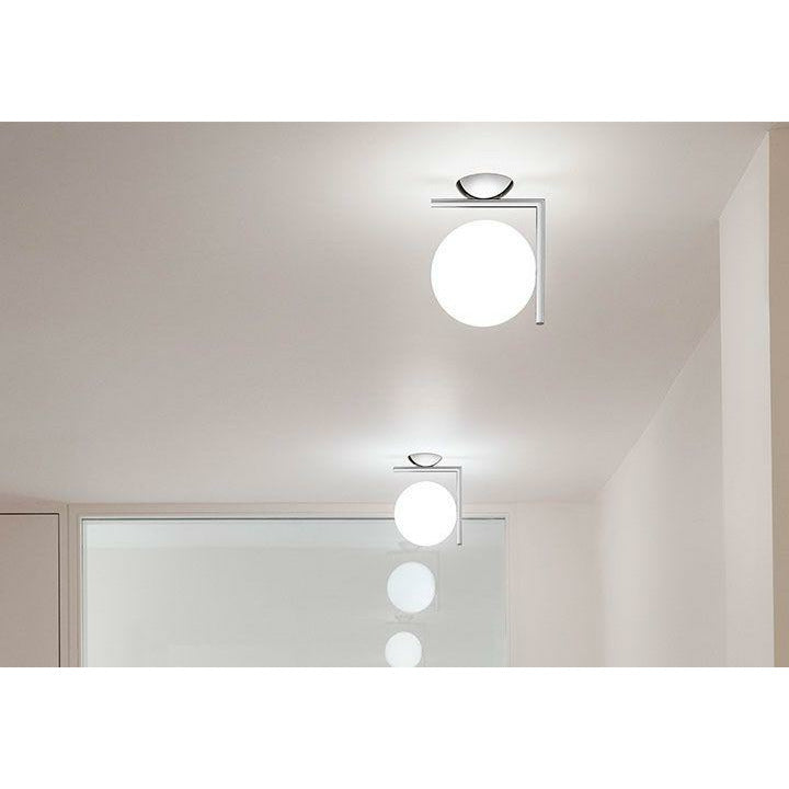 [product_category]-Flos Ic Light C/W2 Wall/Ceiling Lamp, Chrome-Flos-8059607003602-F3179057-FLO-4