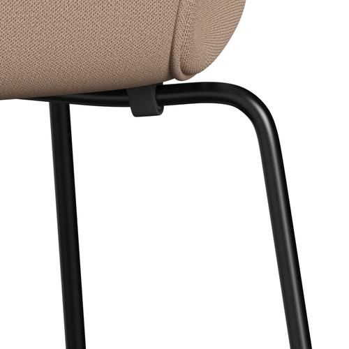 [product_category]-Fritz Hansen 3107 Chair Full Upholstery, Black/Capture Pink Sand-Fritz Hansen-3107FU-CP4803-DRBL-FRI-7