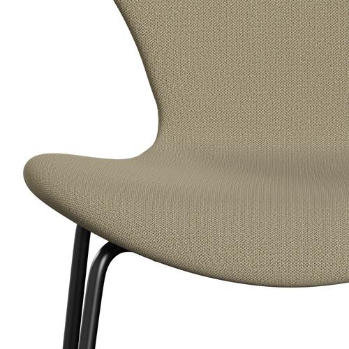 [product_category]-Fritz Hansen 3107 Chair Full Upholstery, Black/Capture Sand Colours-Fritz Hansen-3107FU-CP5102-DRBL-FRI-6