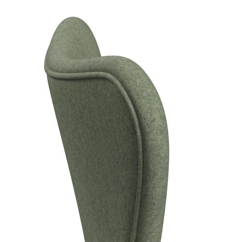 [product_category]-Fritz Hansen 3107 Chair Full Upholstery, Black/Divina Melange Light Green-Fritz Hansen-3107FU-DIM917-DRBL-FRI-5