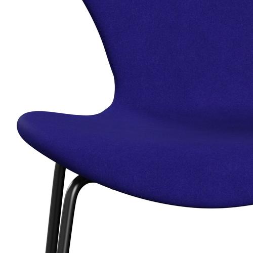 [product_category]-Fritz Hansen 3107 Chair Full Upholstery, Black/Divina Petrol Blue-Fritz Hansen-3107FU-DIV686-DRBL-FRI-6