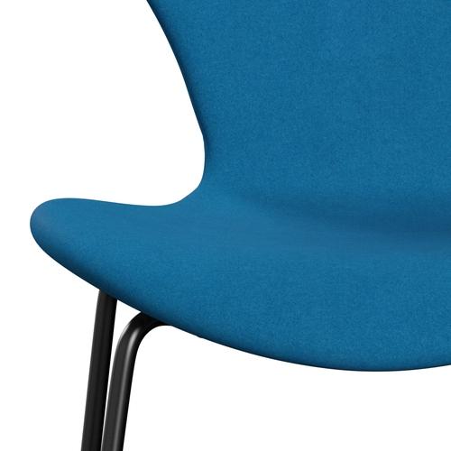 [product_category]-Fritz Hansen 3107 Chair Full Upholstery, Black/Divina Turquoise-Fritz Hansen-3107FU-DIV826-DRBL-FRI-6