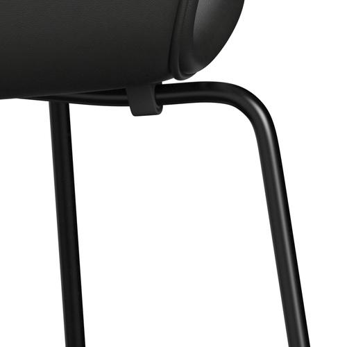 [product_category]-Fritz Hansen 3107 Chair Full Upholstery, Black/Essential Black-Fritz Hansen-3107FU-STBLA-DRBL-FRI-7