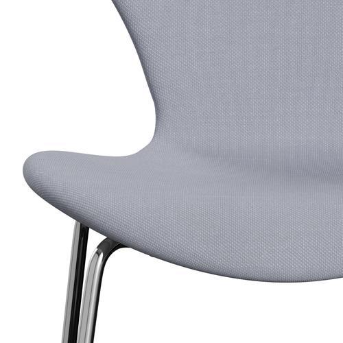 [product_category]-Fritz Hansen 3107 Chair Full Upholstery, Chrome/Steelcut Mouse Grey-Fritz Hansen-3107FU-STI120-CST-FRI-6