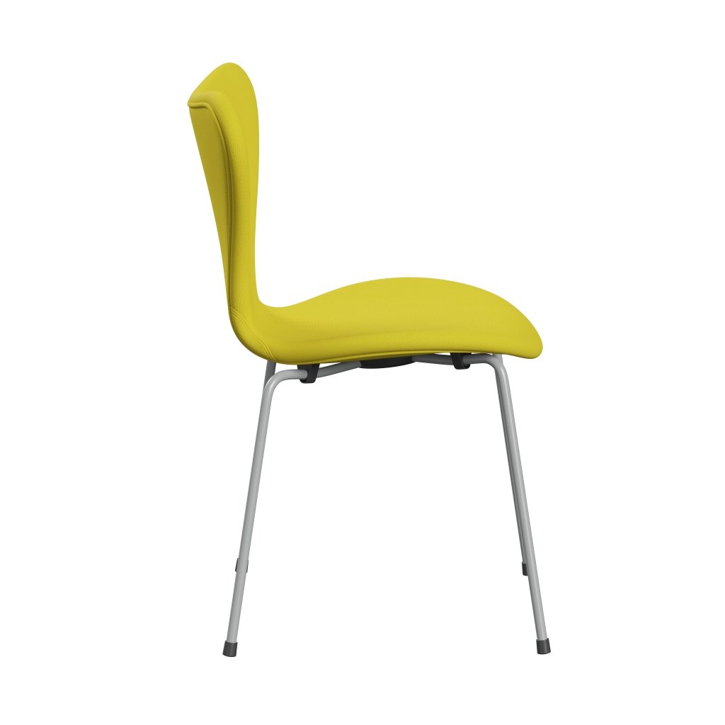 [product_category]-Fritz Hansen 3107 Chair Full Upholstery, Nine Grey/Fame Yellow-Fritz Hansen-3107FU-F62067-DRNIGR-FRI-3