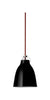 Fritz Hansen Caravage du Caravage Ø40 cm, noir / rouge