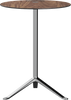 Fritz Hansen KS12 Little Friend Table, aluminium poli / stratifié en noix