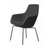 Fritz Hansen Little Giraffe Armchair Black Base Fabric Christianshavn, Grey Uni