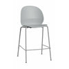 Fritz Hansen N02 Recycler les tabourets à barres bas, gris / gris