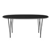 Fritz Hansen Table à manger Superellipse SMISSIONS FENIX NOIR / NOIR, 170x100 cm