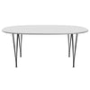 Fritz Hansen Table à manger Superellipse SMISSIONS FENIX NOIR / BLANC, 180X120 CM