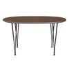 Fritz Hansen Table à manger Superellipse Brown Bronze / Nut Nut, 135x90 cm