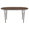 Fritz Hansen Table à manger Superellipse Brown Bronze / Nut Nut, 150x100 cm