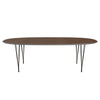 Fritz Hansen Table à manger Superellipse Brown Bronze / Nut Nut, 240x120 cm