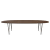 Fritz Hansen Table à manger Superellipse Brown Bronze / Nut Nut Walnut Table Table Edge, 300x130 cm