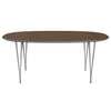 Fritz Hansen Table à manger Superellipse Powder Powder Ebated / Nut Nut, 180x120 cm