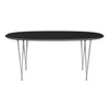 Fritz Hansen Table à manger Superellipse Silvergrey / Black Fenix ​​Laminats, 170x100 cm