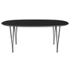 Fritz Hansen Table à manger Superellipse Graphite chaud / Fenix ​​noir stratifié, 180x120 cm