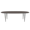 Fritz Hansen Table à manger Superellipse LMISSIONS GRAPHITE CHAUD / FENIX GREY, 240x120 cm