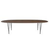 Fritz Hansen Table à manger Superellipse Graphite / placage de noix, 300x130 cm