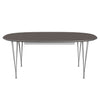 Fritz Hansen Superellipse Extension Table Grey Powder Ebated / Grey Fenix ​​Laminats, 300x120 cm