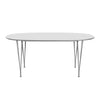 Fritz Hansen Superellipse Extension Table Grey Powder Ebated / White Fenix ​​Laminats, 270x100 cm