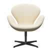  Swan Lounge Chair Black Lacquered/Divina White