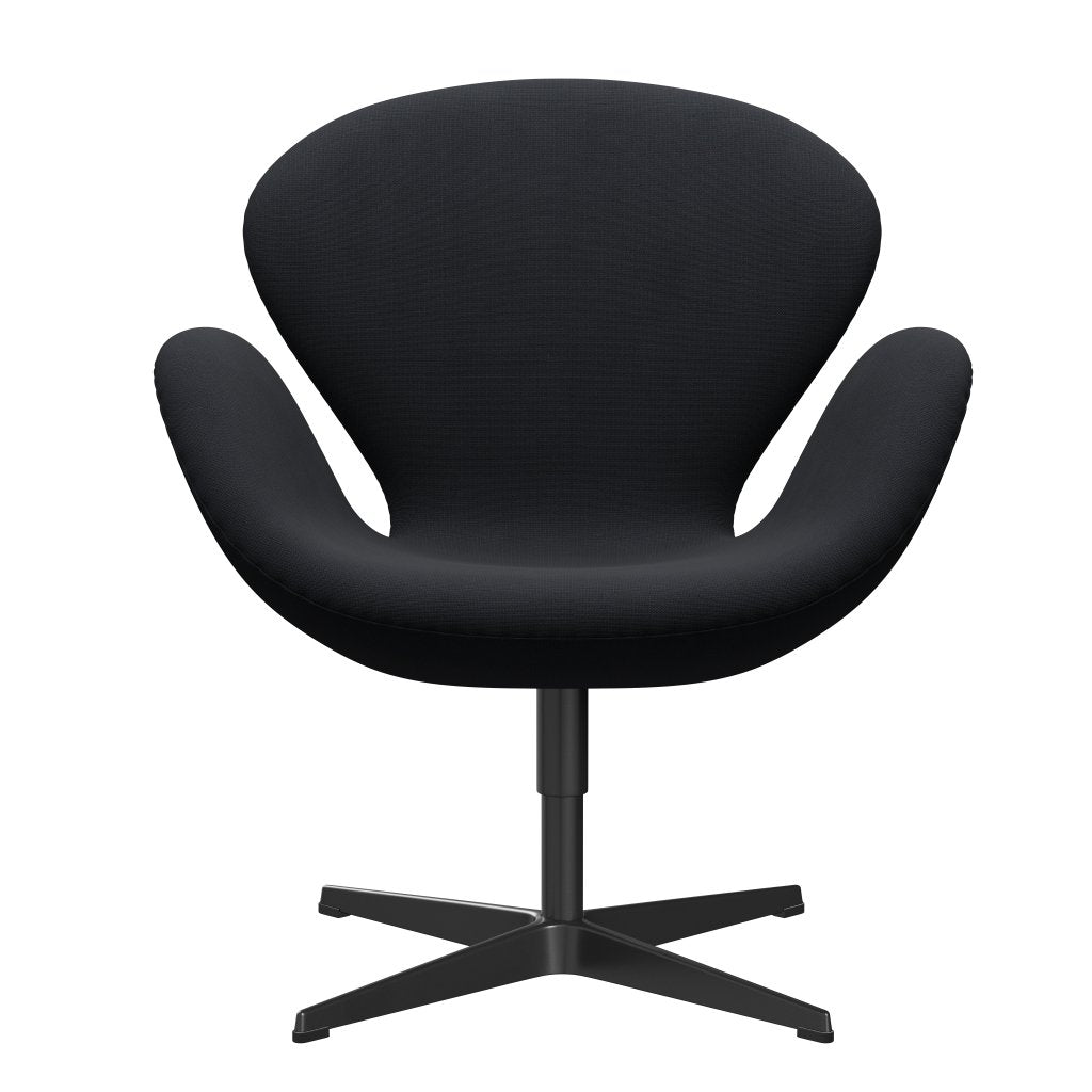 [product_category]-Fritz Hansen Swan Lounge Chair, Black Lacquered/Fame Grey (60019)-Fritz Hansen-3320-F60019-BLLA-FRI-1