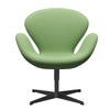  Swan Lounge Chair Black Lacquered/Fame Light Green