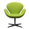  Swan Lounge Chair Black Lacquered/Fame Neon Green